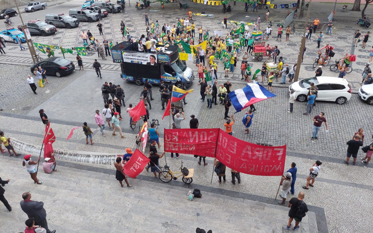 Lula x Bolsonaro: manifestantes se aglomeram na Cinelândia - Divulgação
