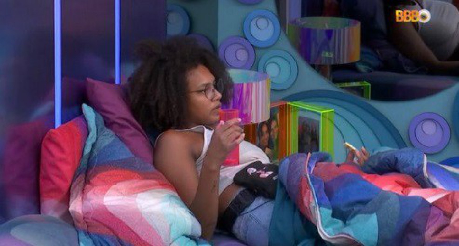 Jessilane escuta Natália falar sobre prova do líder - Reprodução/Globoplay