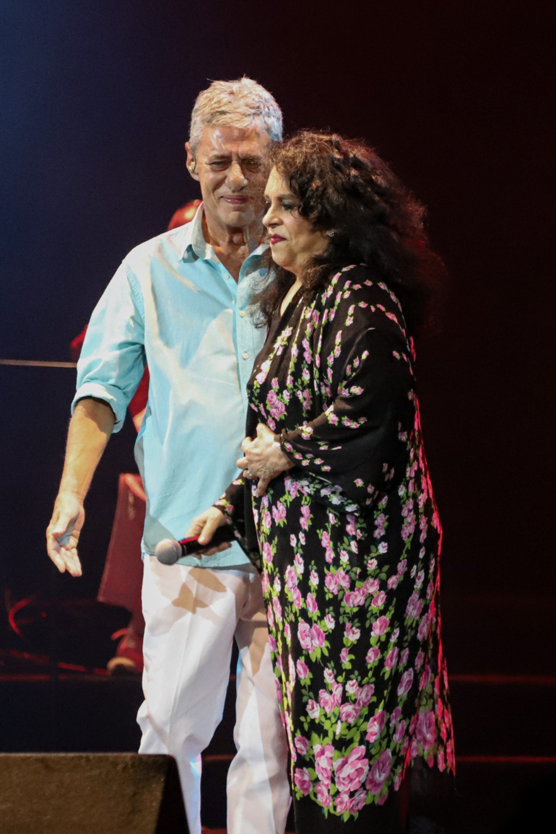 Chico Buarque e Gal Costa no primeiro dia do