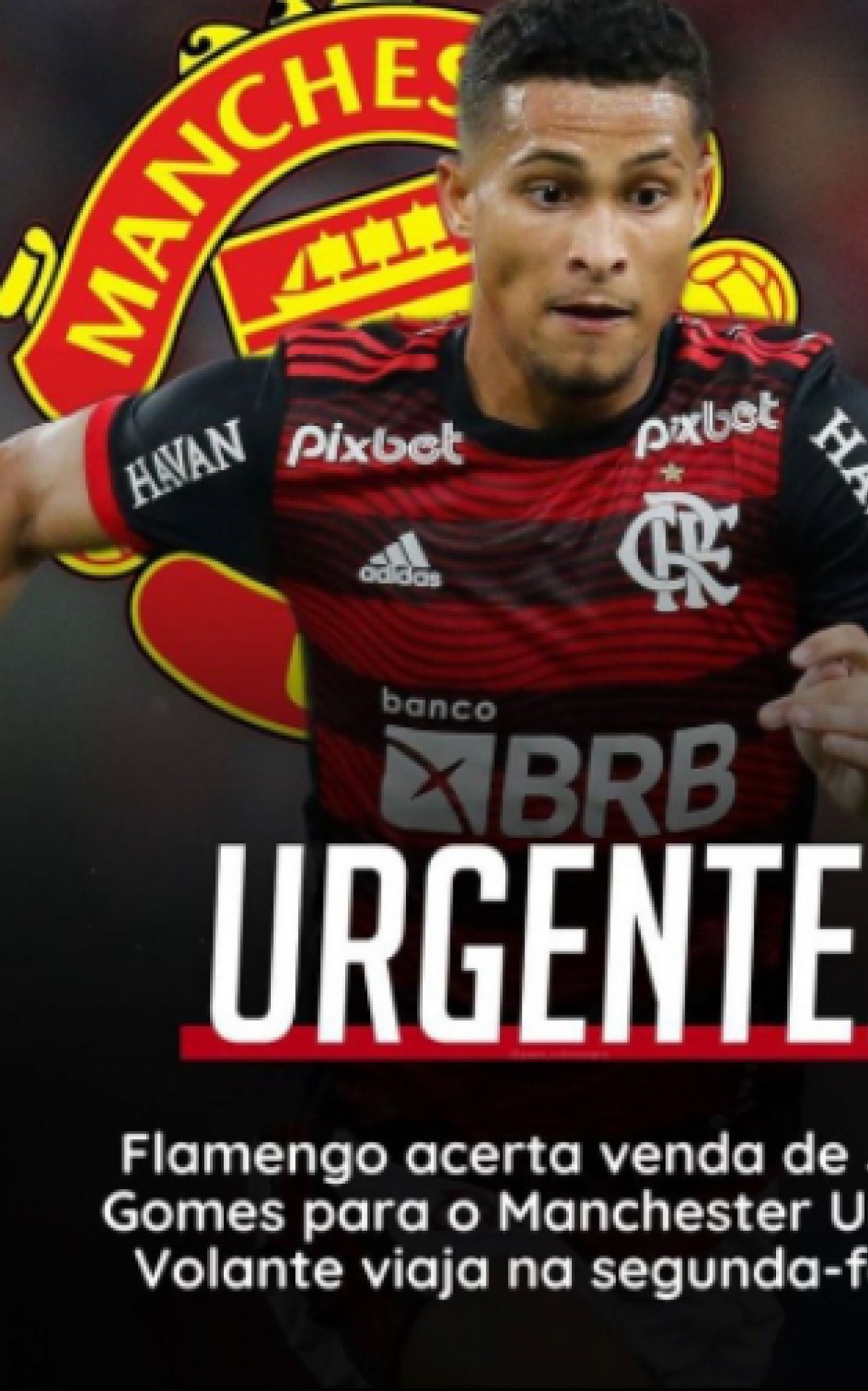 No dia da mentira, p&aacute;gina diz que Jo&atilde;o Gomes foi vendido ao Manchester United