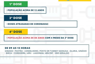 Prefeitura de Nova Friburgo abre vacinação de quarta dose para idosos acima de 80 anos