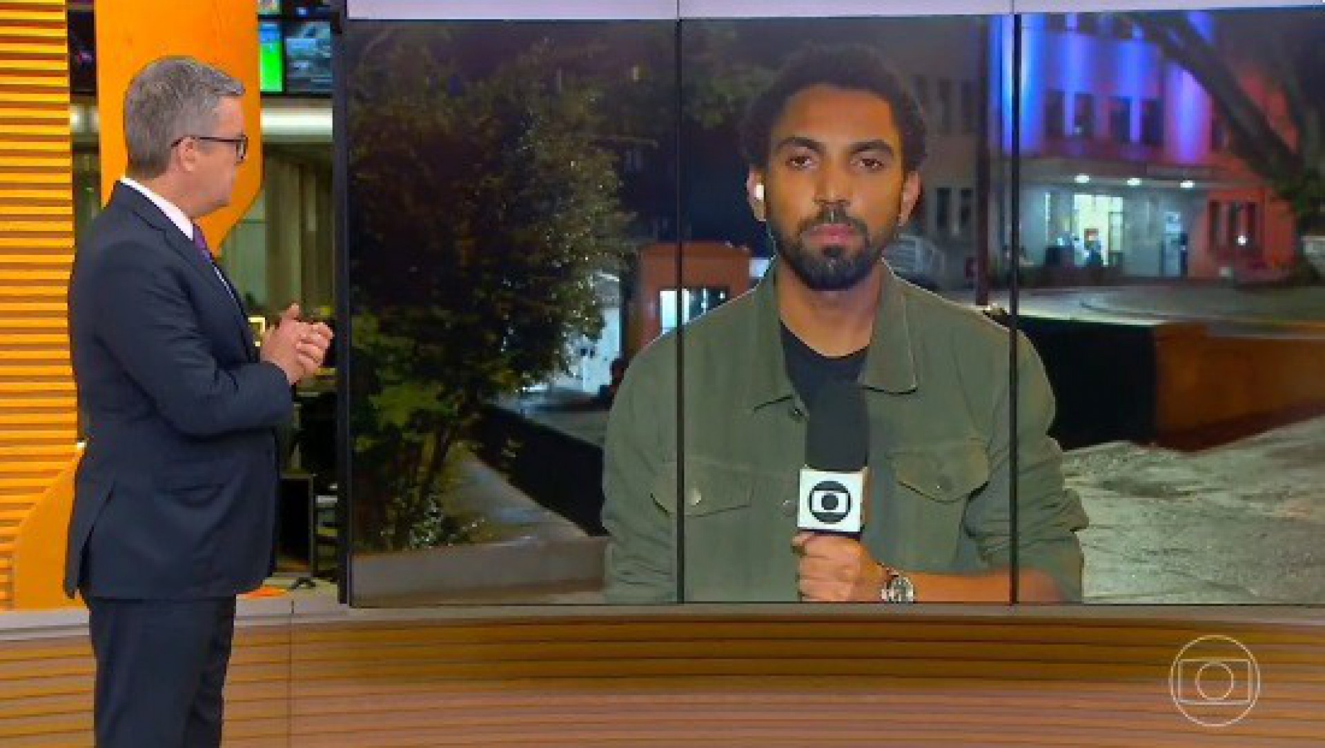 Roberto Kovalick fala sobre o acidente do ex-BBB Rodrigo Mussi no 'Hora 1', na madrugada desta sexta-feira - Reprodução / TV Globo