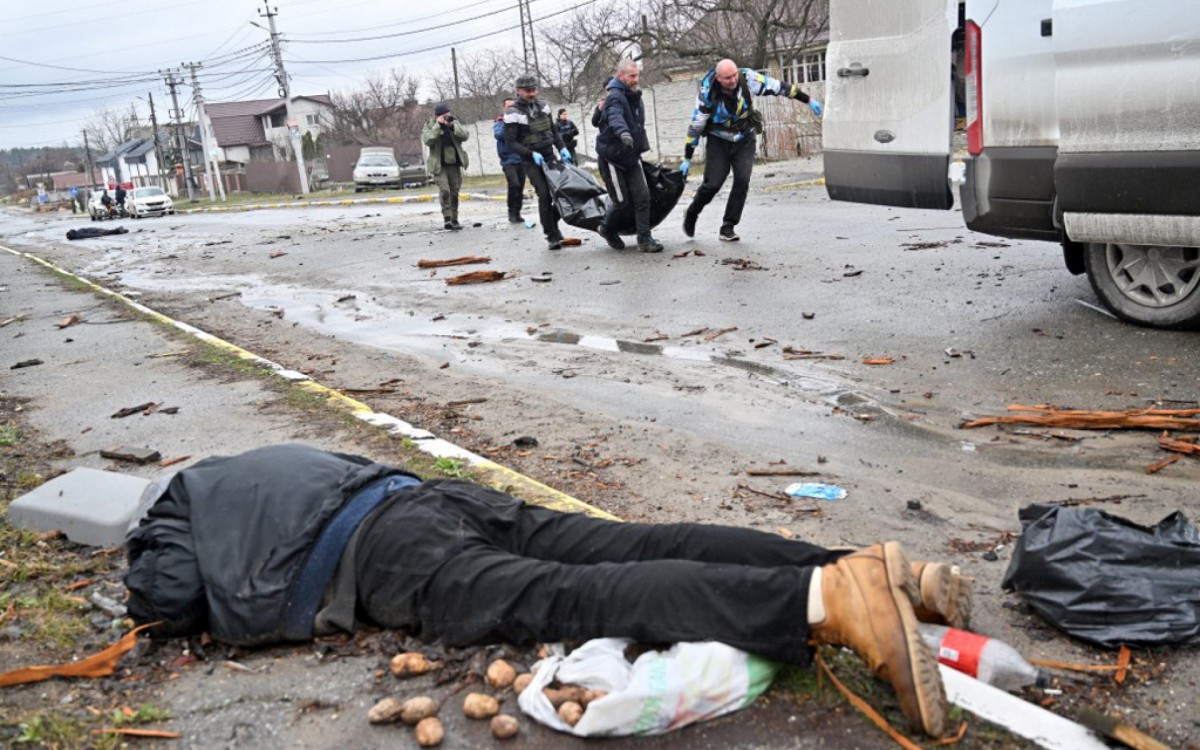 Ataque contra civis em Bucha, na Ucrânia