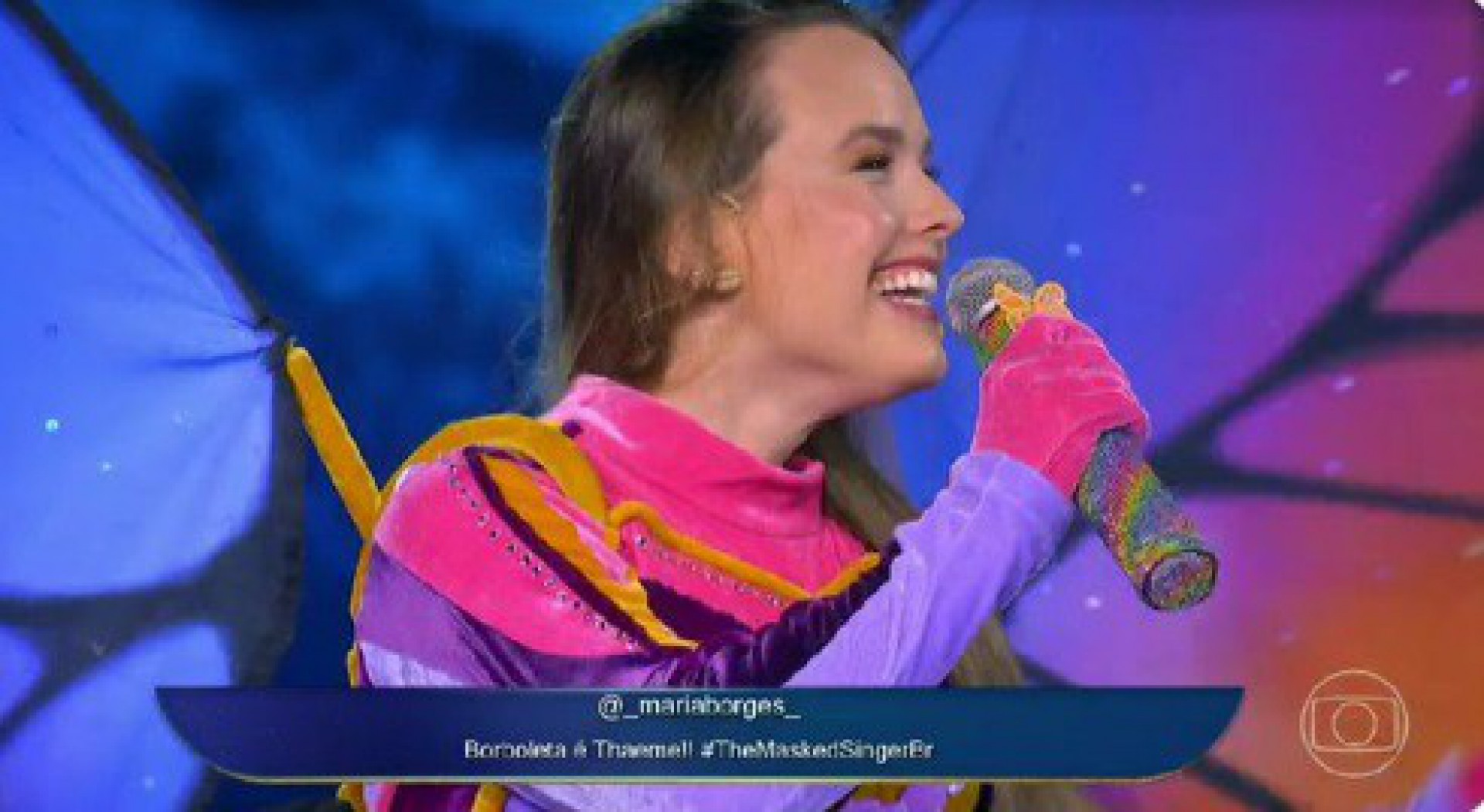 Thaeme é desmascarada no 'The Masked Singer' - Reprodução/TVGlobo