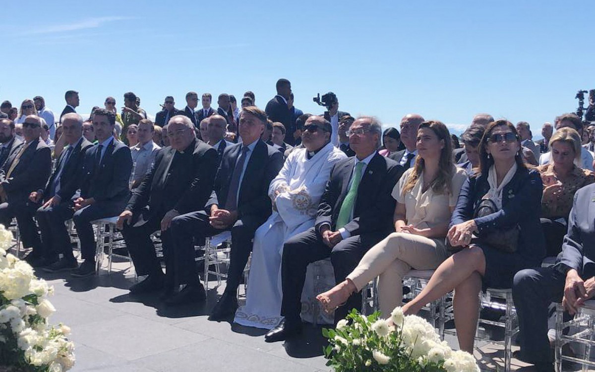 Cerimônia contou com o presidente Jair Bolsonaro, do governador Cláudio e do prefeito Eduardo Paes, além dos ministros do Meio Ambiente e da Economia, e Advogado-Geral da União - Divulgação/Ministério da Economia