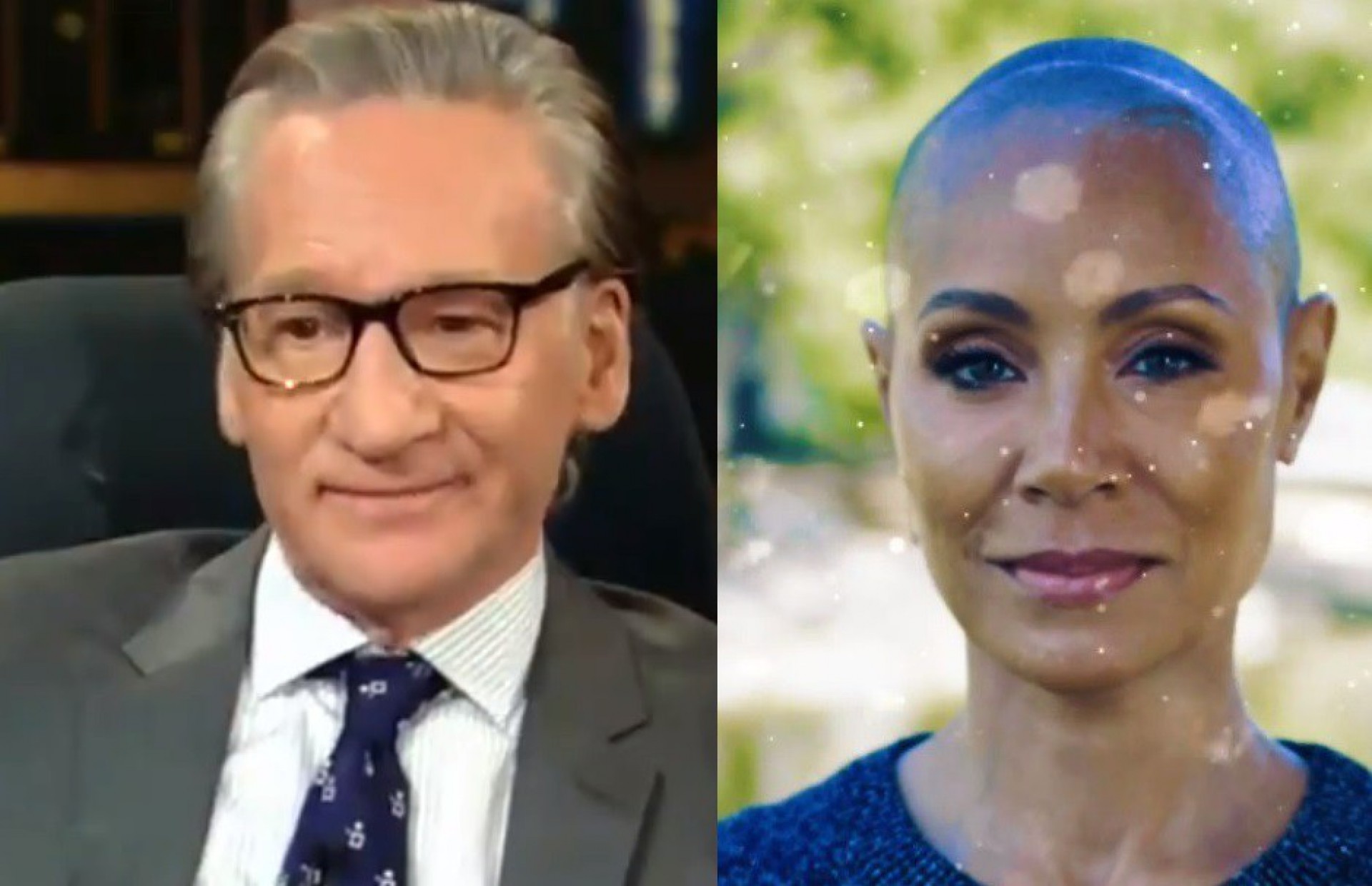 Bill Maher e Jada - reprodução 