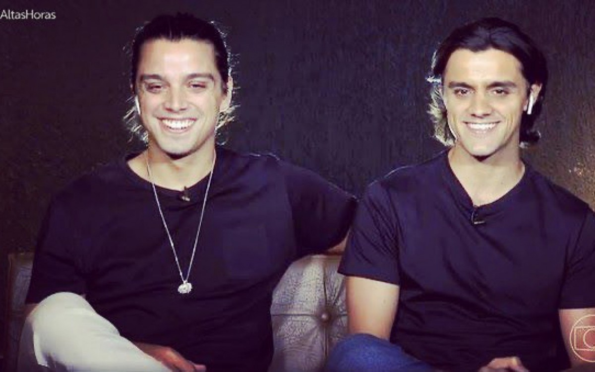 Irmãos na vida real, Rodrigo e Felipe Simas interpretam os irmãos Chitãozinho e Xororó em série biográfica sobre a dupla sertaneja - Reprodução/TV Globo