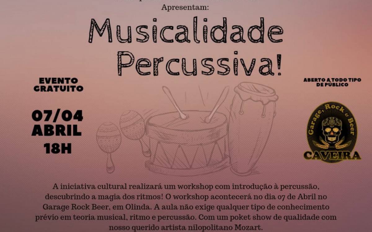 A iniciativa cultural realizar&aacute;, simultaneamente, uma feira de artesanato, workshos e tatuagens. Com entrada gratuita mediante o comprovante de vacina&ccedil;&atilde;o