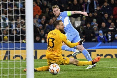 Com gol de De Bruyne, Manchester City vence o Atlético de Madrid pela Champions League