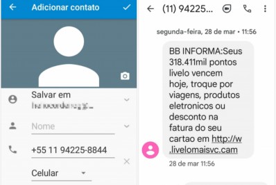 Golpe por meio de SMS volta a colocar clientes de agências bancárias em riscos e BB faz alerta