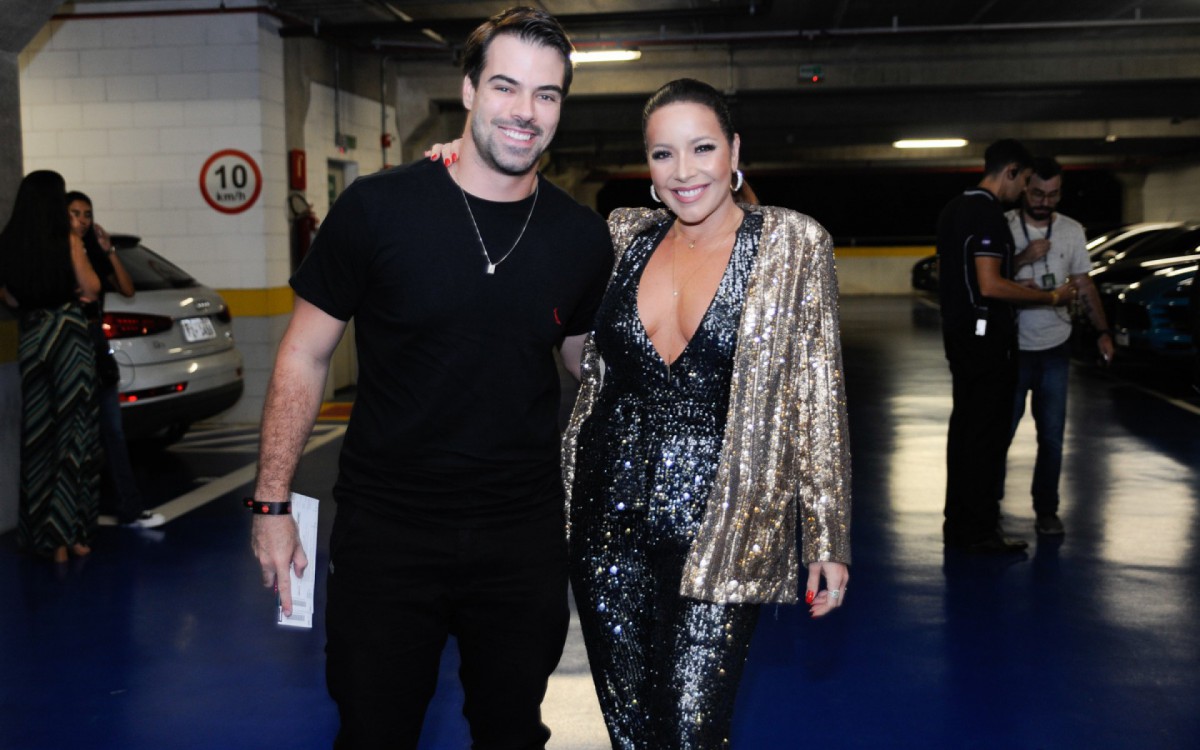 Renata Dominguez e o marido