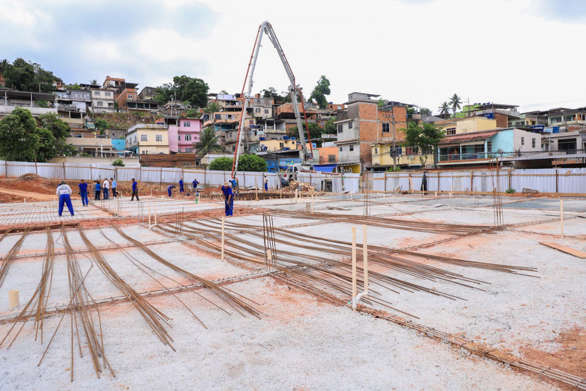 Obras no Primeiro Complexo Esportivo e Centro Especializado em Reabilitação, no Parque Araruama - Divulgação/ PMSJM