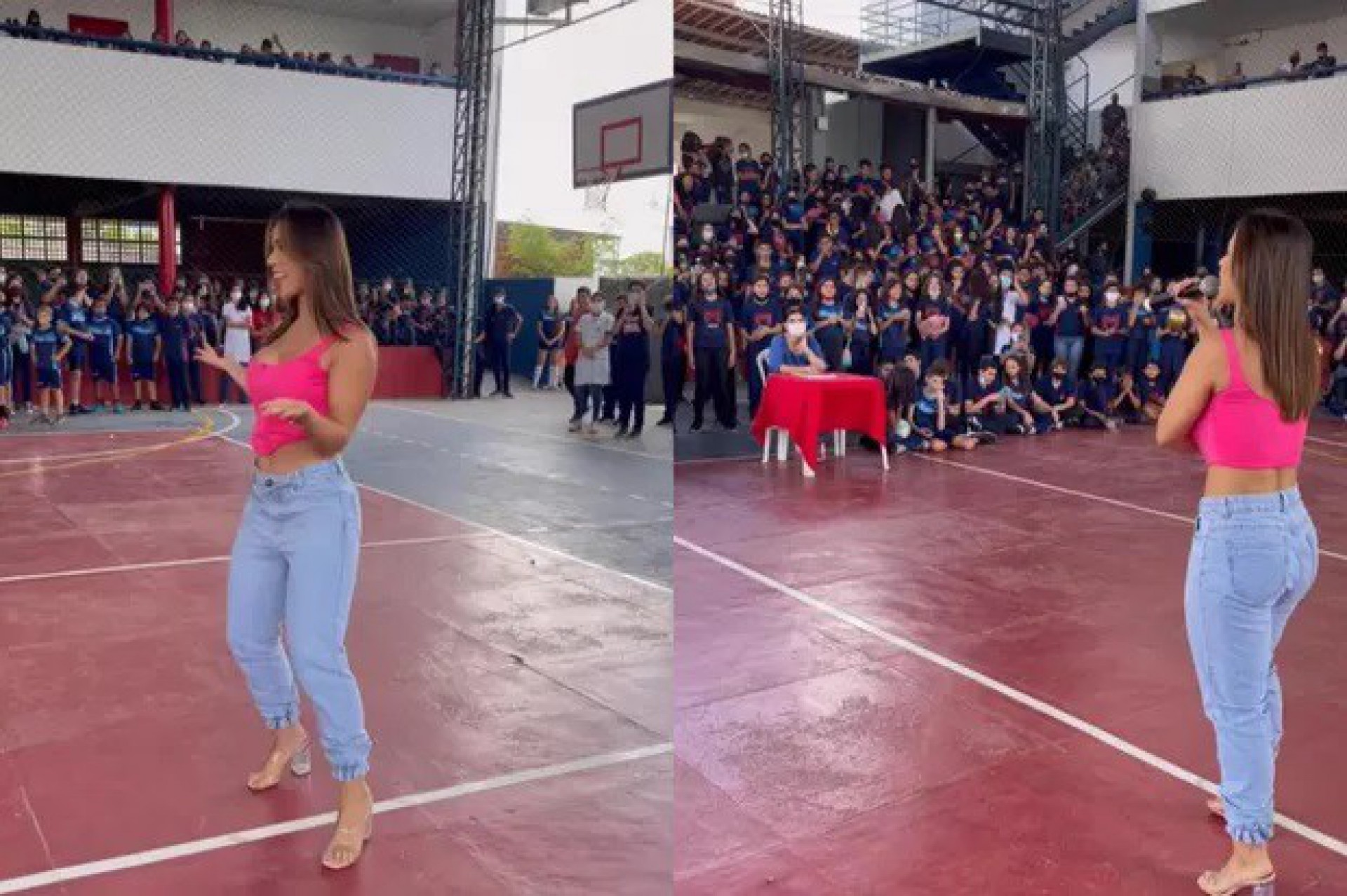 Ex-BBB Larissa visita sua antiga escola - Reprodução / Instagram