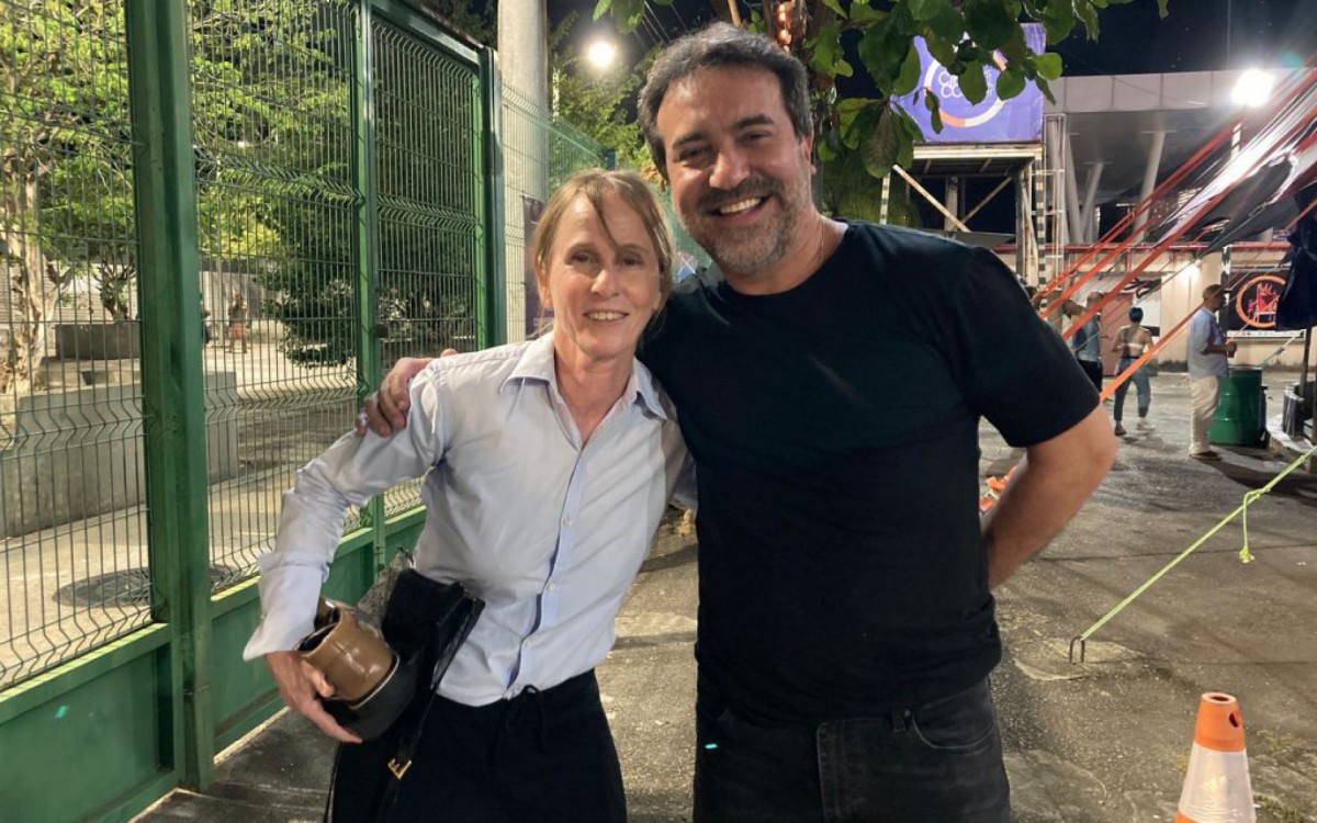 A core&oacute;grafa Deborah Colker e o Prefeito de Mesquita, Jorge Miranda