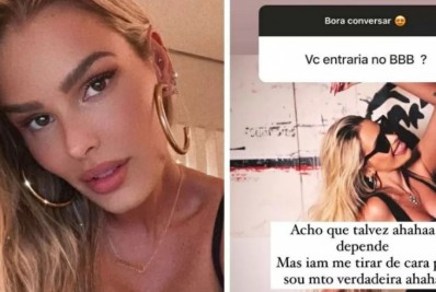 Alô, Boninho! Yasmin Brunet revela se aceitaria participar do 'BBB'