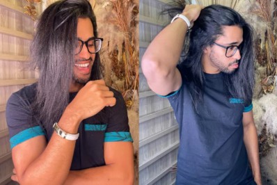 Ex-BBB Luciano Estevan alisa o cabelo e surpreende internautas