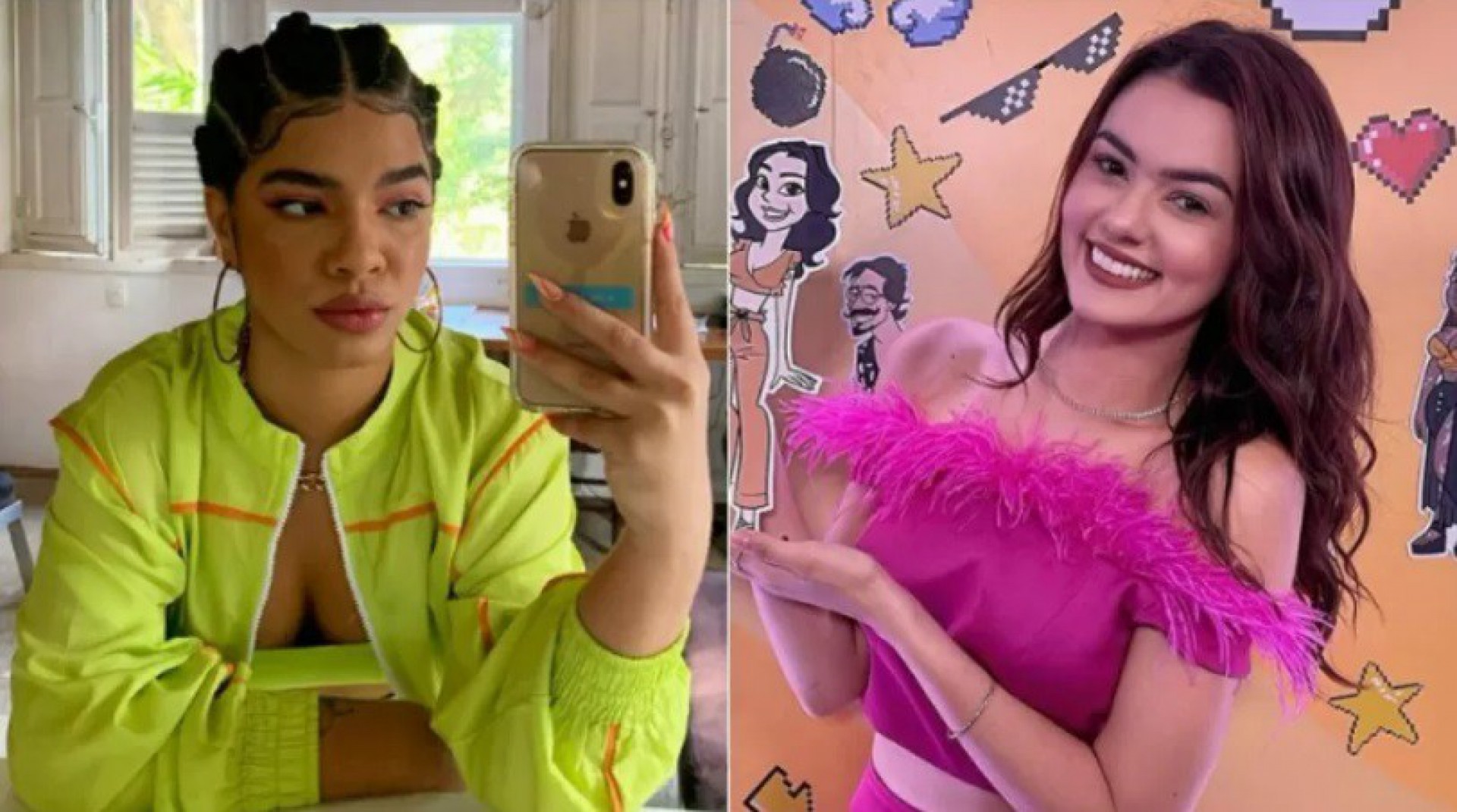 Maria e Eslô se estranham nas redes sociais - Reprodução