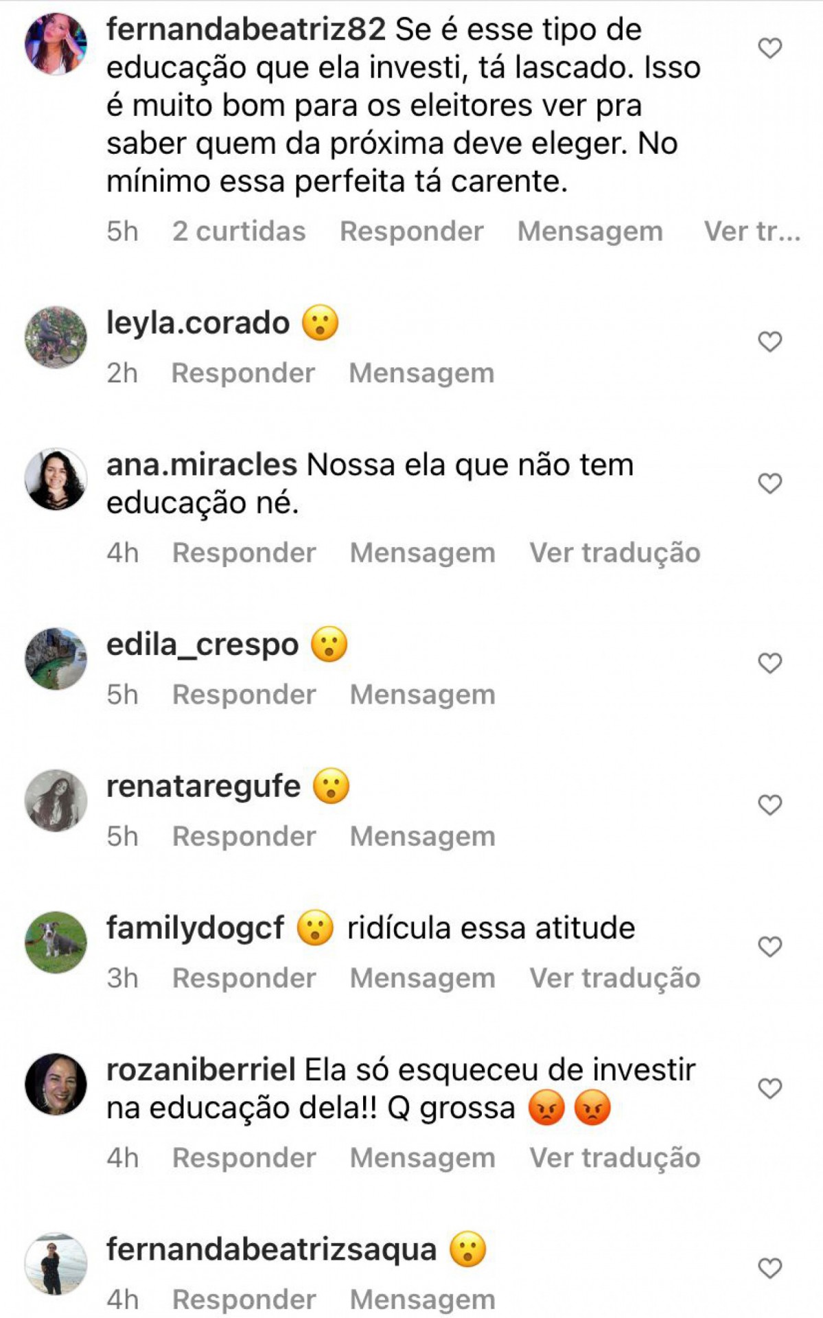 Coment&aacute;rios nas redes sociais foram duras cr&iacute;ticas a postura da prefeita 