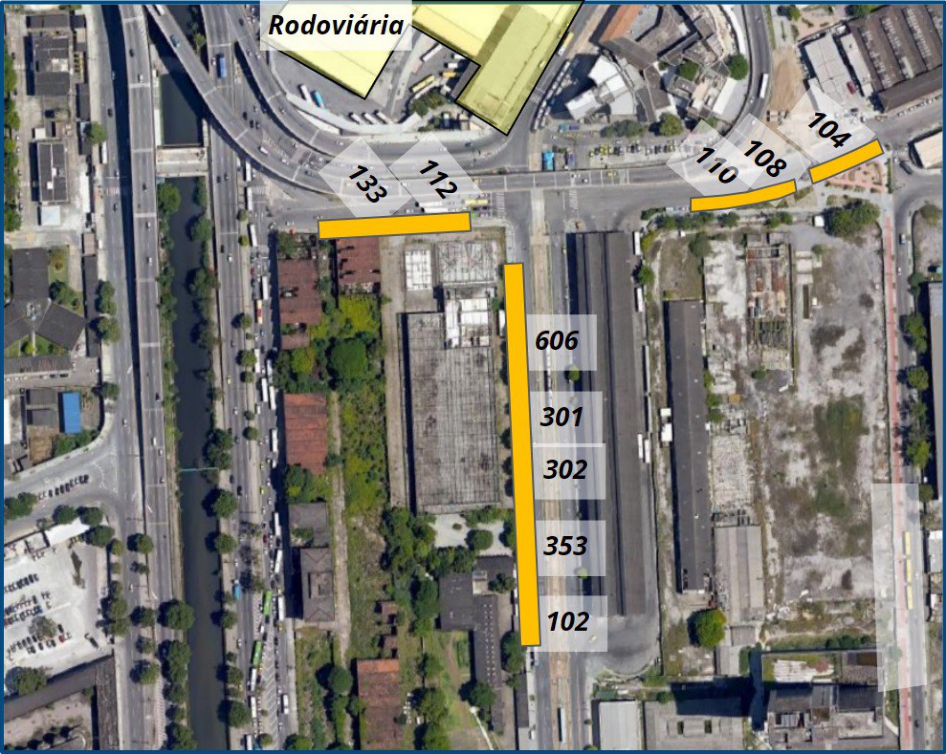 Prefeitura do Rio divulgou organograma de realocamento de pontos finais de linhas de &ocirc;nibus ap&oacute;s fiim da opera&ccedil;&atilde;o do Terminal Padre Henrique Otte - Imagem: Divulga&ccedil;&atilde;o / SMTR - Rio 