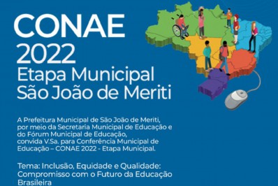 Meriti realiza etapa municipal da IV Conferência Nacional de Educação nesta terça (12)