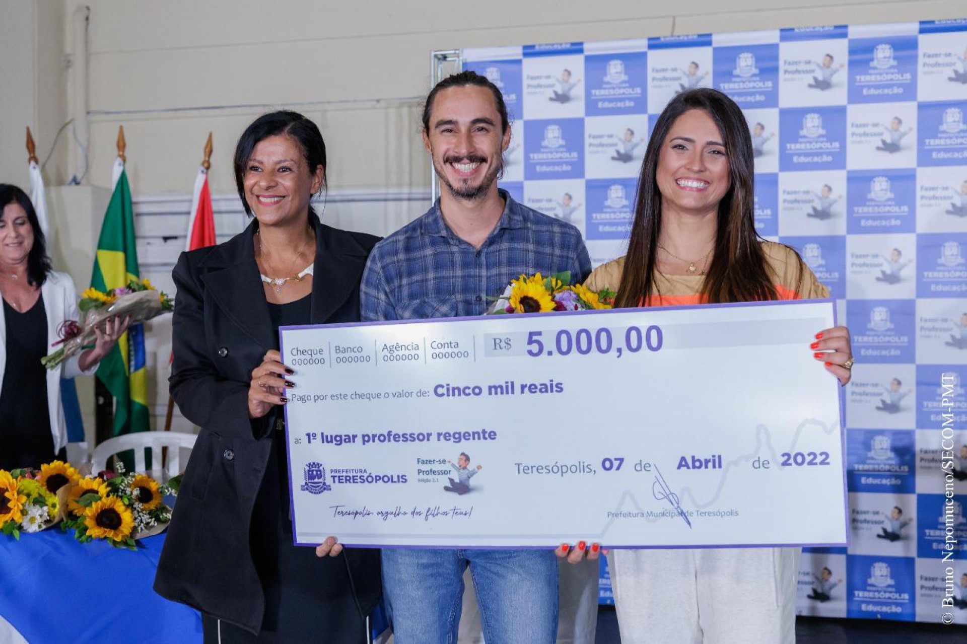 Daniel Amaro 1&ordm; lugar na categoria Professor Regente - Bruno Nepomuceno