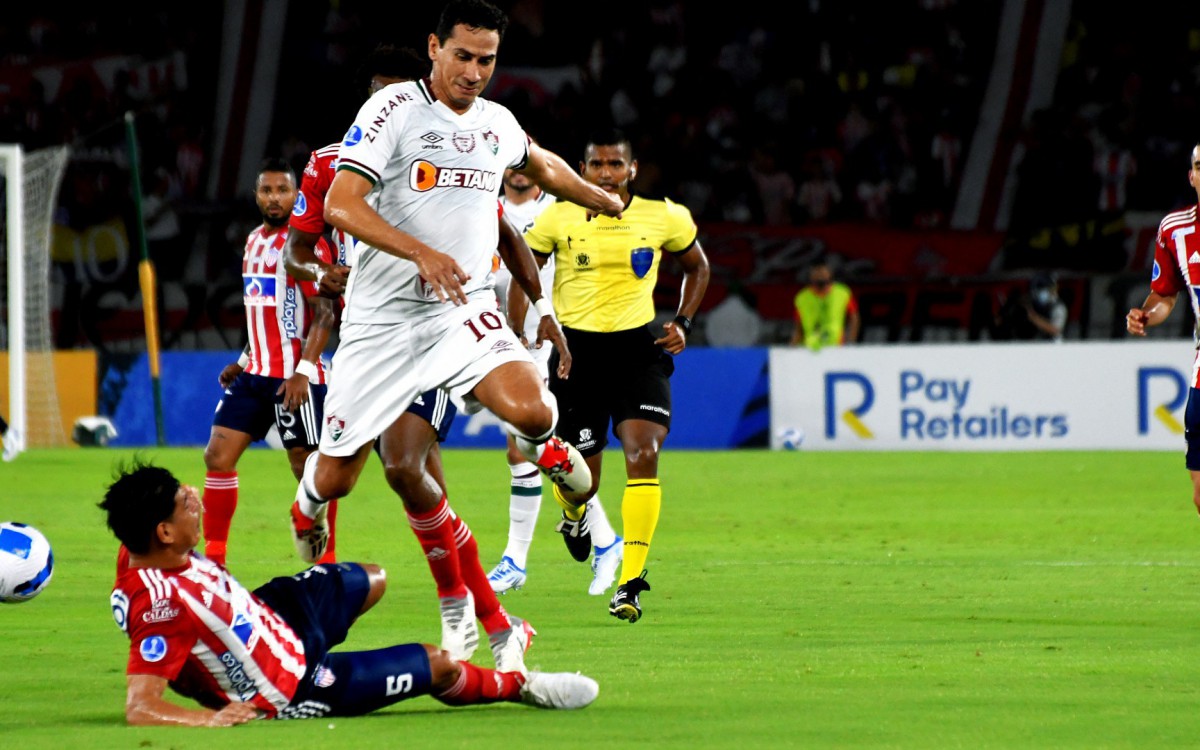 Barranquilla - Col&ocirc;mbia - 13/04/2022 - Est&aacute;dio Metropolitano - Luiz Henrique

Copa Sul-Americana. Fase de grupos. Jogo Fluminense x Junior Barranquilla.

FOTO DE MAILSON SANTANA/FLUMINENSE FC

 