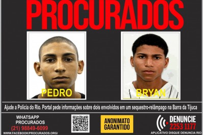 Polícia pede informações que levem a prisão de sequestradores de mãe e filho de 4 anos na Barra