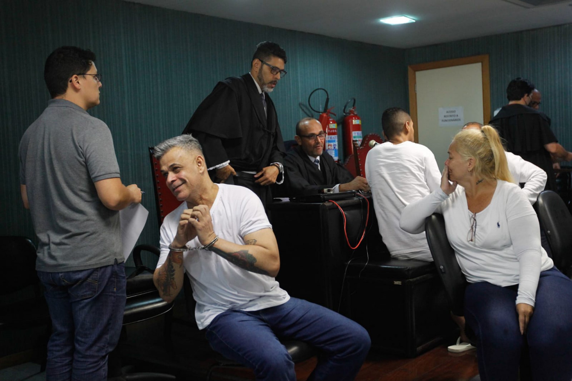 O ex-PM Marcos Siqueira Costa e sua esposa Andrea Santos foram condenados por envolvimento na morte do pastor Anderson do Carmo - Reginaldo Pimenta / Agência O Dia