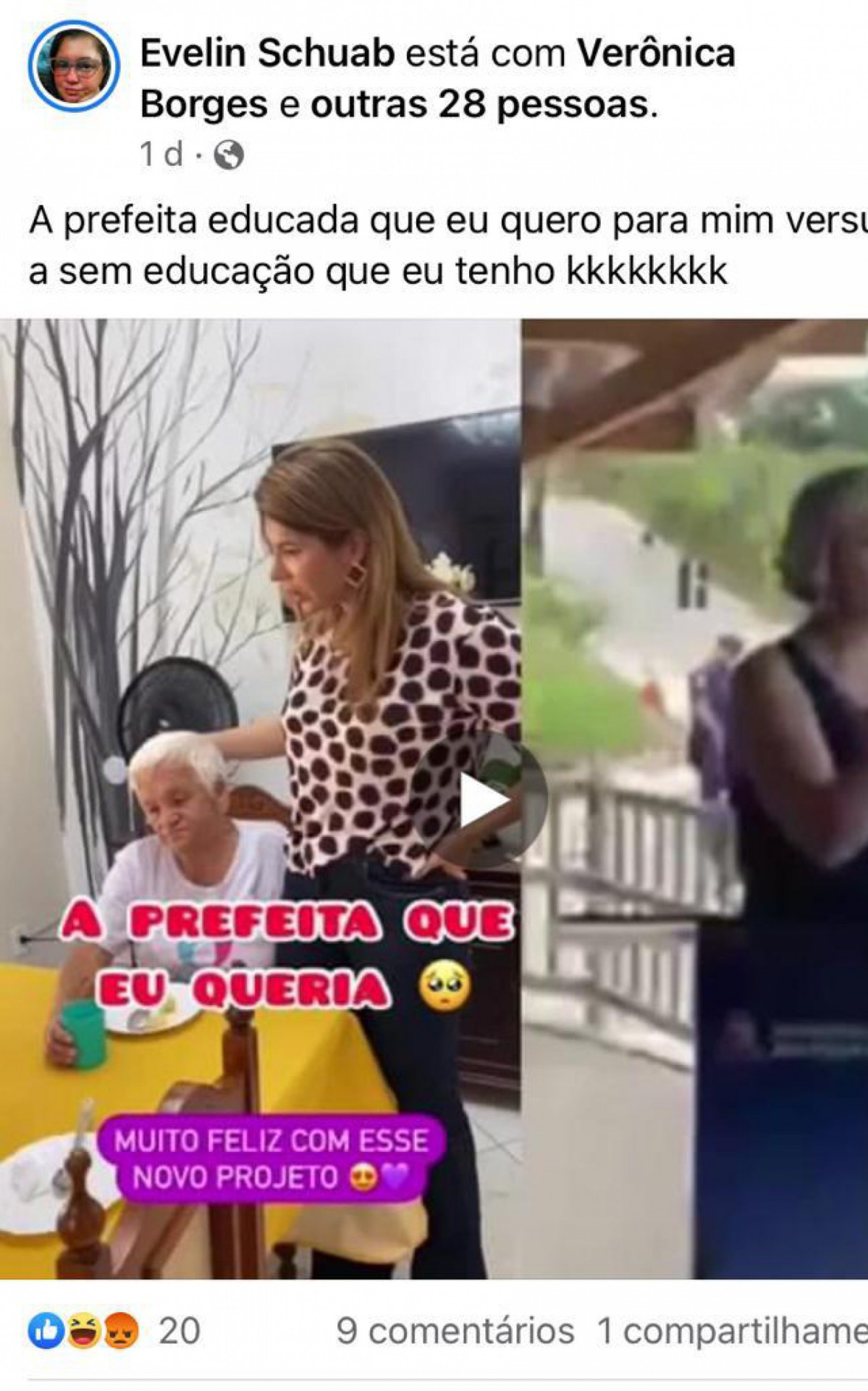 Professora comparando prefeitas. V&iacute;deo foi amplamente compartilhado desde in&iacute;cio da semana 
