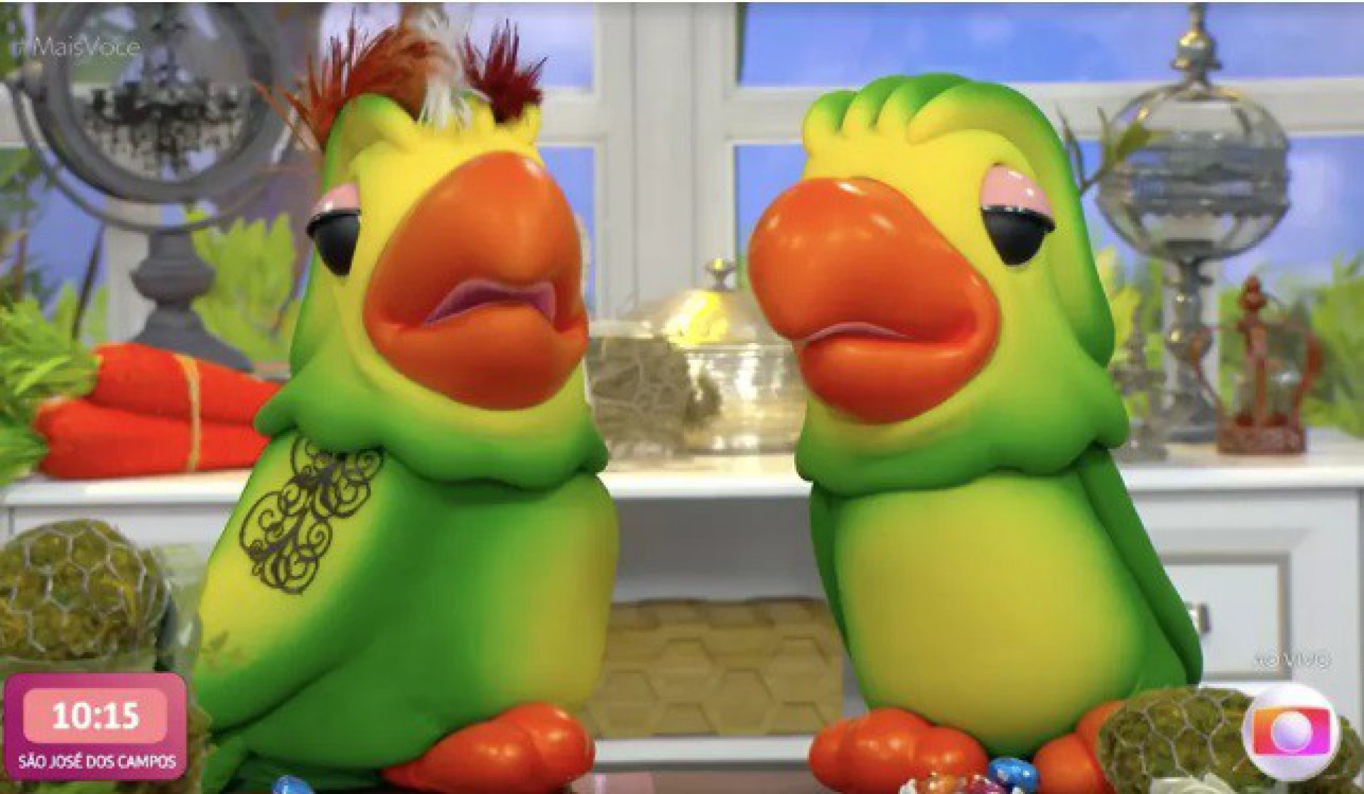 Ana Maria Braga abre exame de DNA dos papagaios  - Reprodução/Gshow