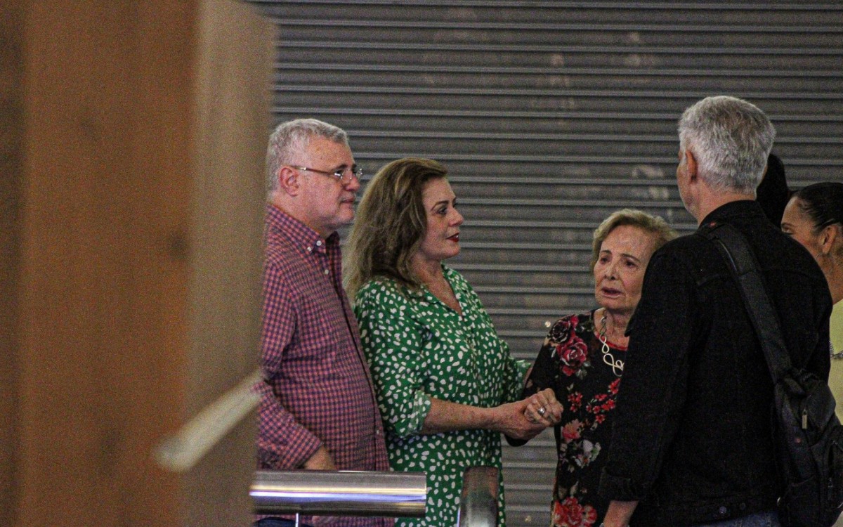 Vera Fischer e Gl&oacute;ria Menezes se encontram em shopping no Rio
