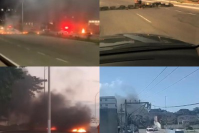 Páscoa turbulenta: população queima pneus e bloqueia vias após PM proibir festas em comunidades