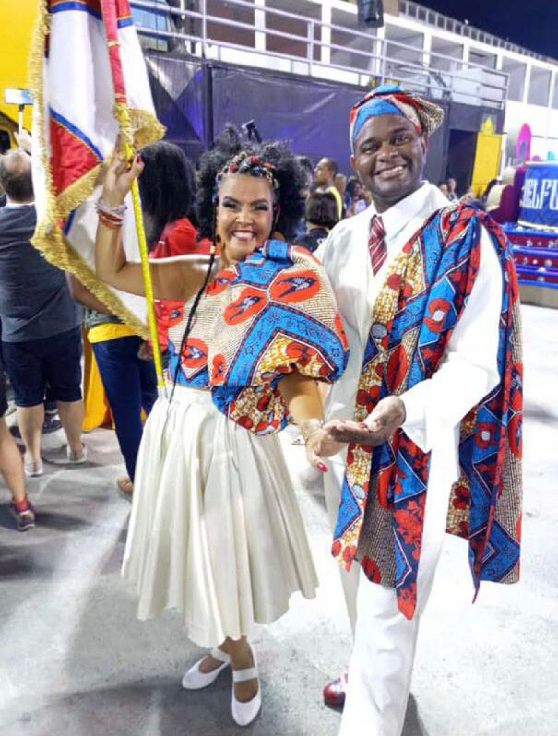 Douglas Valle deverá está presente ao lado da porta-bandeira, Jaçanã Ribeiro, no desfile na Sapucaí, na quinta-feira - Divulgação