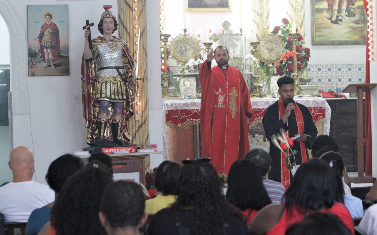 Igreja de Santo Expedito na Penha, nesta terça feira (19).