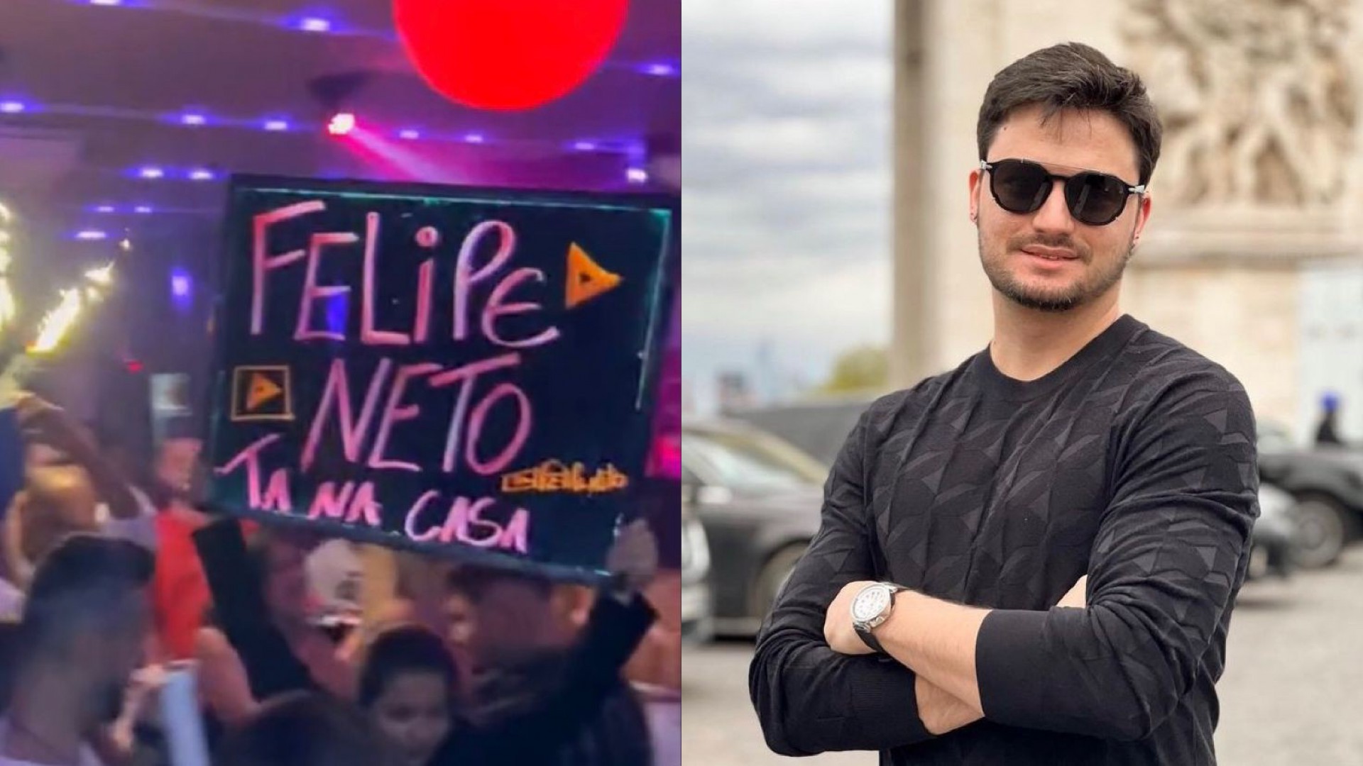 Jovem que se passou pelo youtuber foi recepcionado com regalias - Reprodução