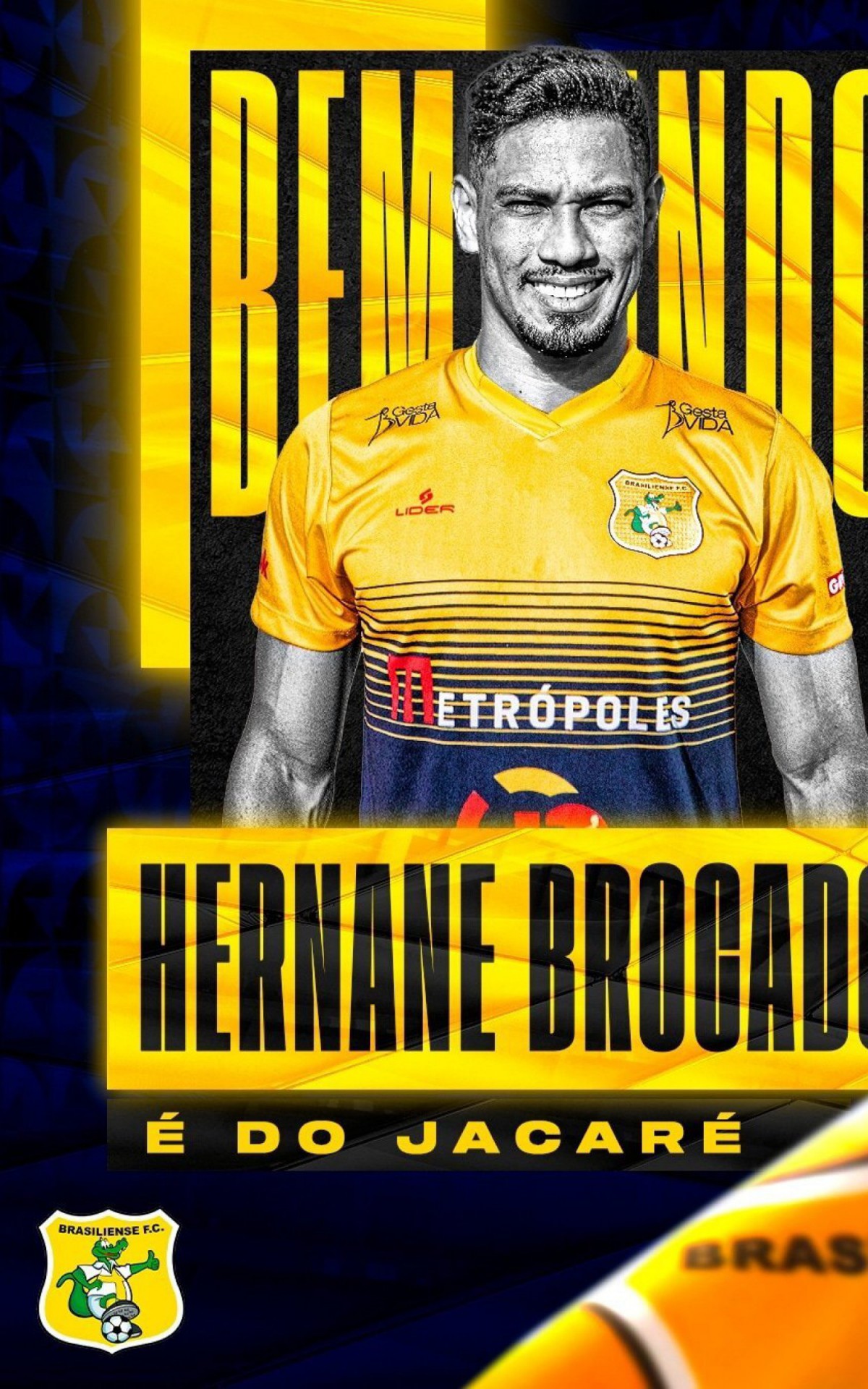 Hernane Brocador &eacute; o novo refor&ccedil;o do Brasiliense