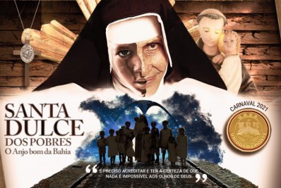 Com homenagem a Santa Dulce dos Pobres, Unidos da Ponte desfila na Sapucaí nesta quarta-feira (20)