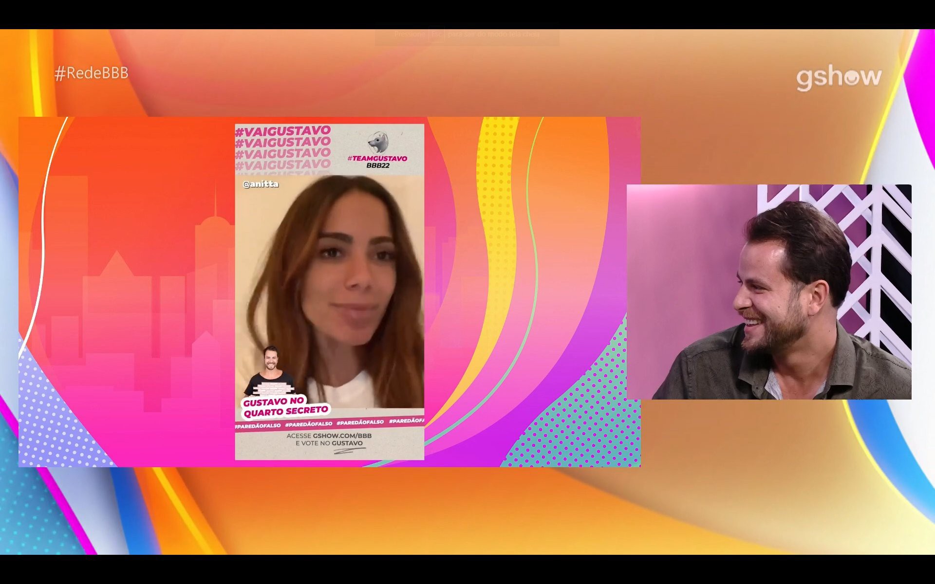 Gustavo dá fora em Anitta por Laís: 'Chegou tarde' - Reprodução