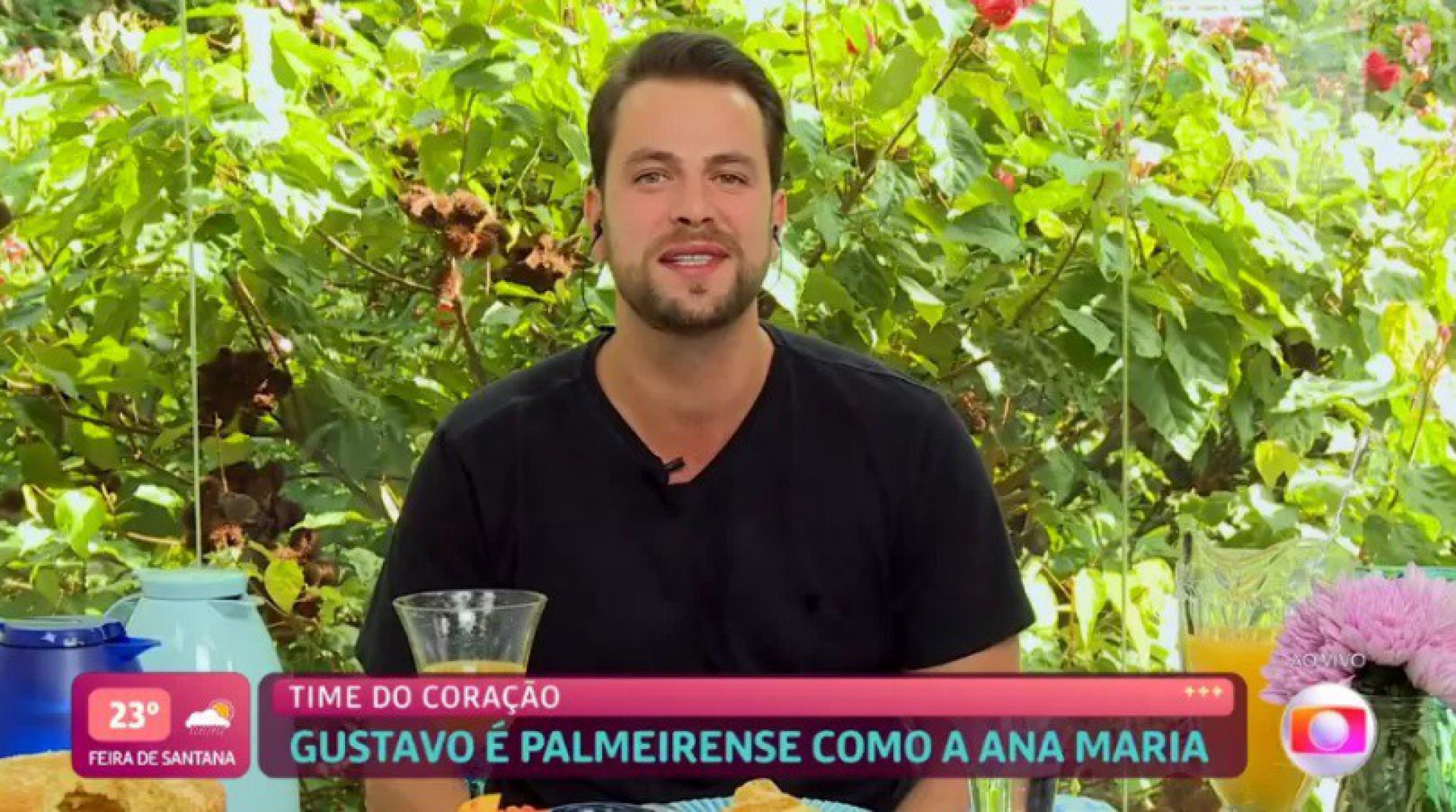Gustavo toma café da manhã com Ana Maria Braga no 'Mais Você' - Reprodução