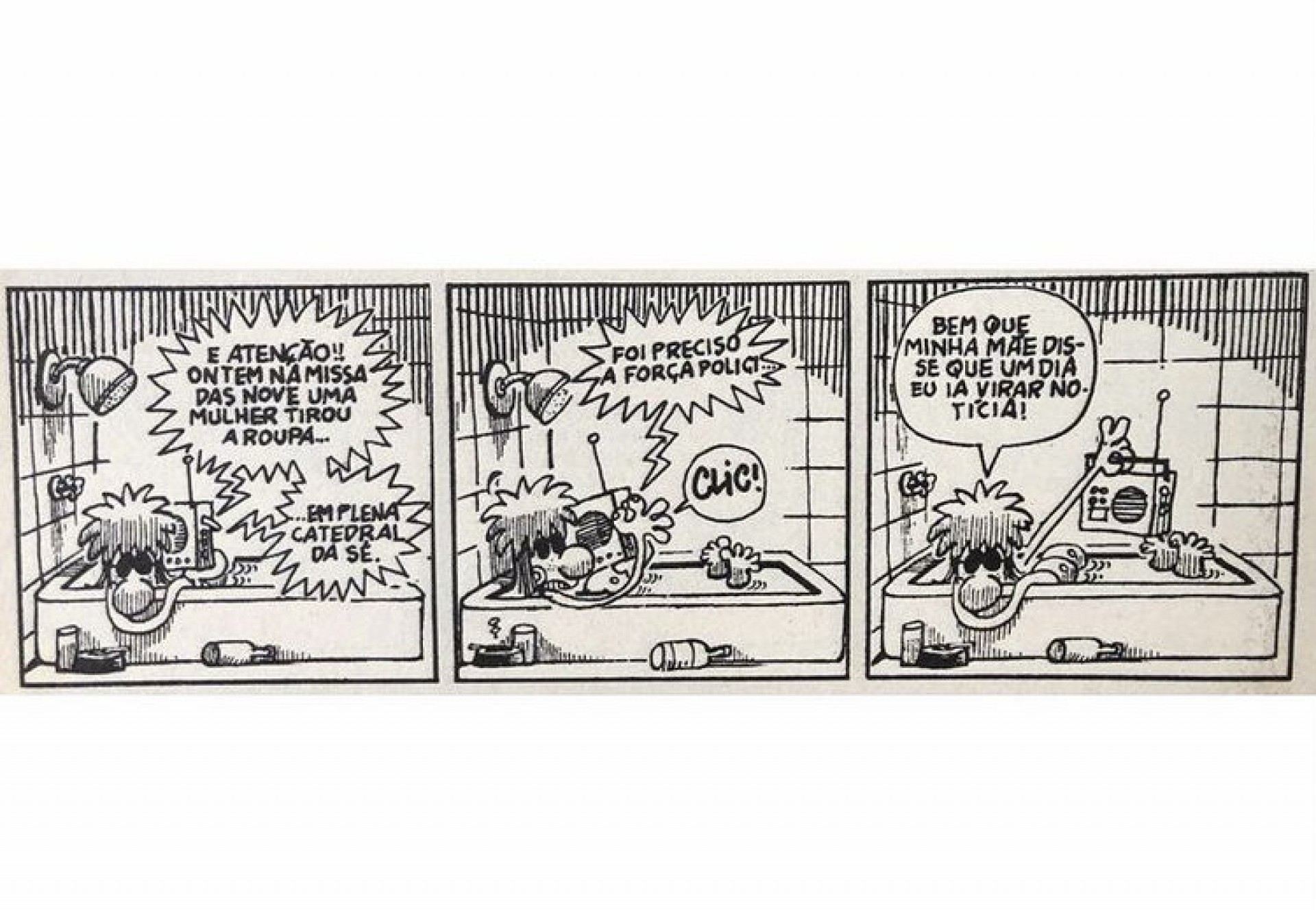 Charge feita por Angeli - Reprodução / Instagram