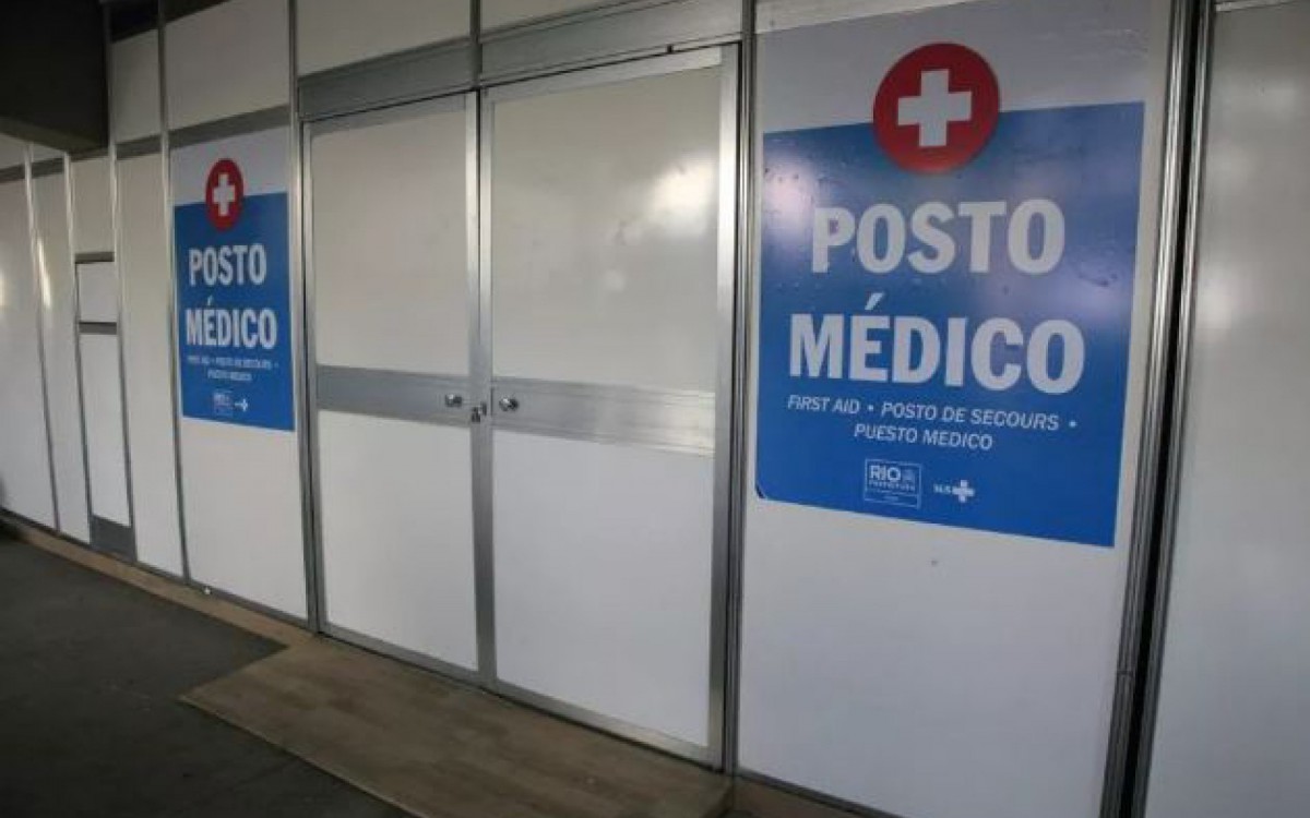 Os postos médicos estão localizados nos setores 1 (concentração), 2, 7, 8, 10 (Rua Salvador de Sá), 11 e Apoteose (dispersão) da Marquês de Sapucaí - Divulgação