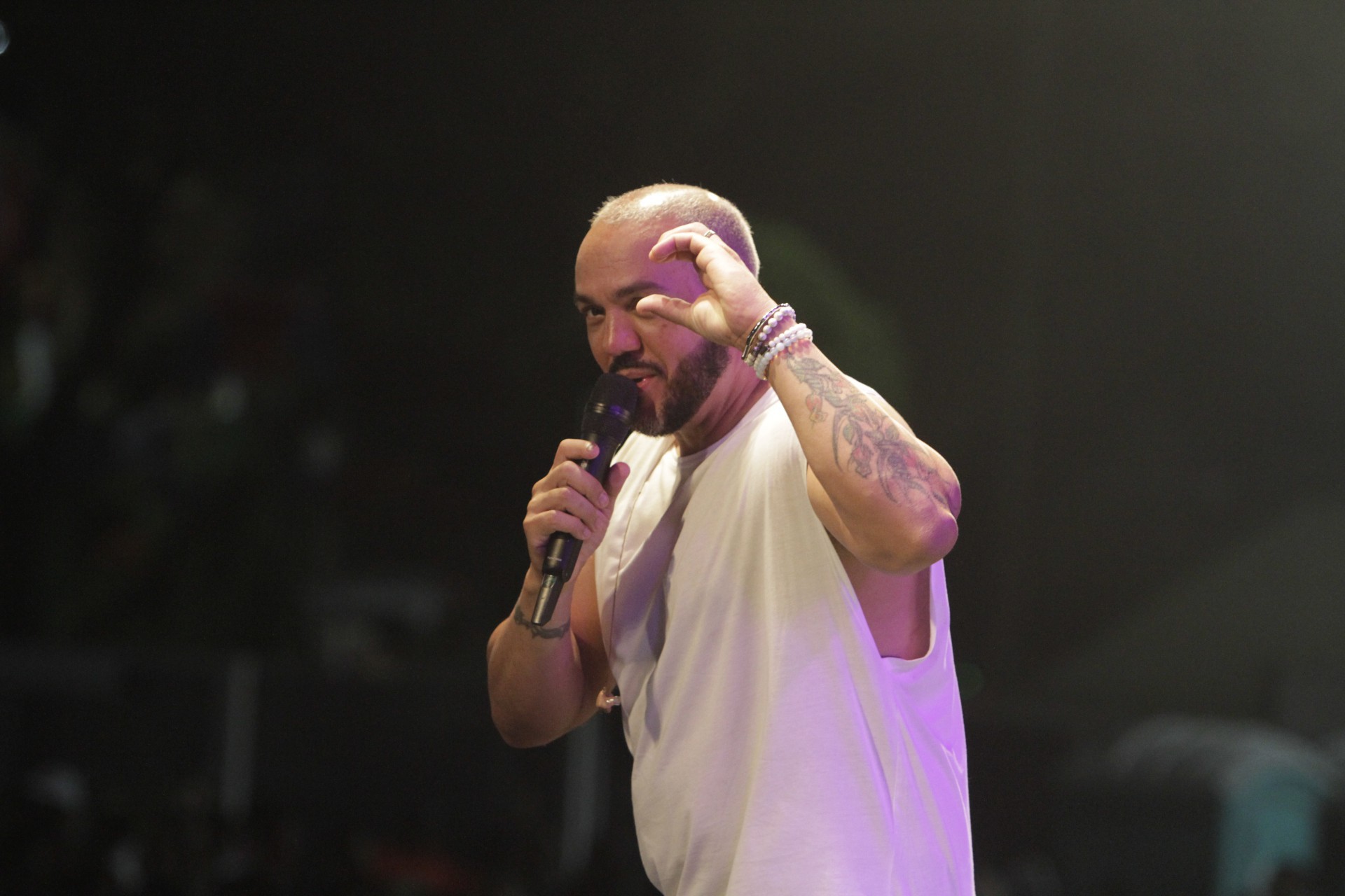 Show do Cantor Belo no Terreirão do Samba Nelson Sargento nesta quarta-feira de carnaval. Foto: Marcos Porto/Agência O Dia - Marcos Porto/Agência O Dia