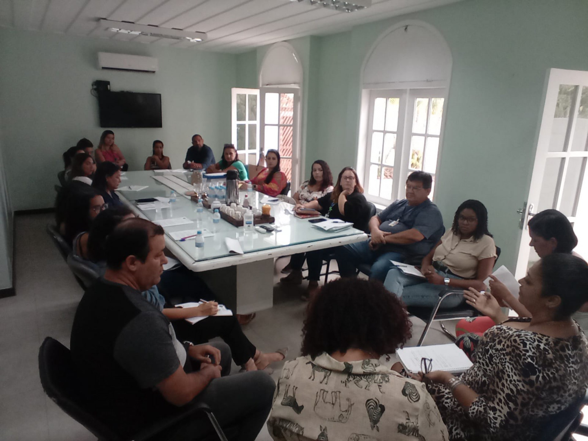 Reunião que aconteceu onde o prefeito avaliou com equipe os avanços da LAI - Ronald Pantoja 