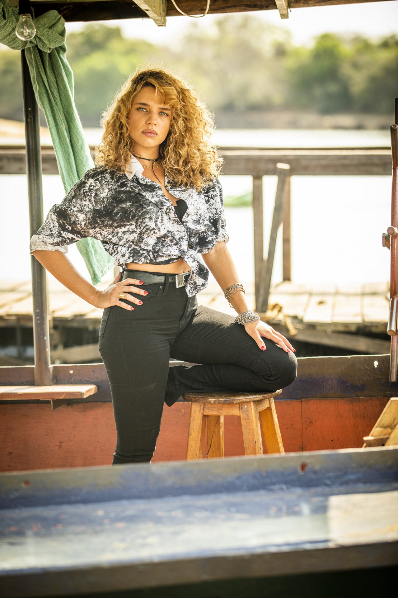 Bruna Linzmeyer viveu a Madeleine na primeira fase de 'Pantanal' - TV Globo / Divulgação