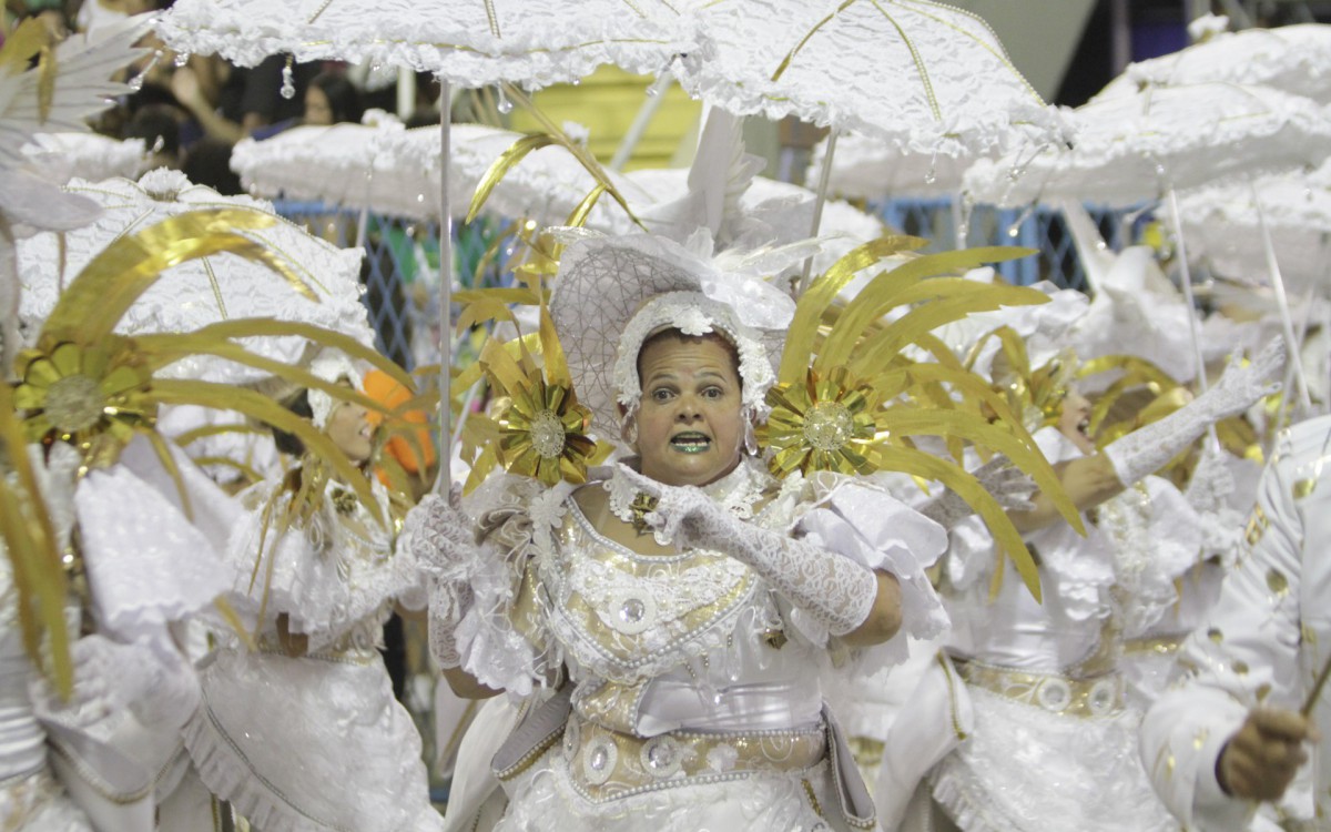 Imperatriz Leopoldinense - Desfile na Marqu&ecirc;s de Sapuca&iacute;, neste segundo dia do Grupo da S&eacute;rie Ouro nesta quinta-feira(21). Foto: Marcos Porto/Agencia O Dia