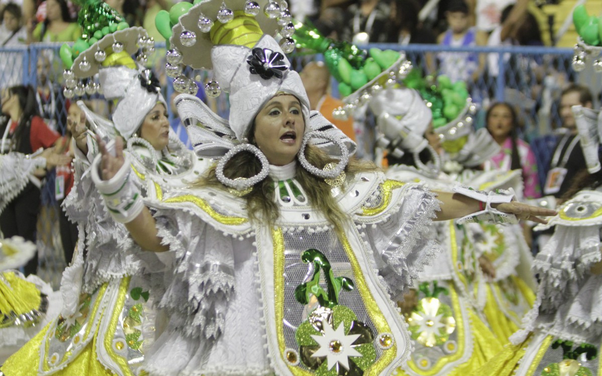 Imperatriz Leopoldinense - Desfile na Marqu&ecirc;s de Sapuca&iacute;, neste segundo dia do Grupo da S&eacute;rie Ouro nesta quinta-feira(21). Foto: Marcos Porto/Agencia O Dia