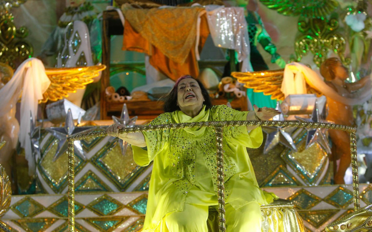 Imperatriz Leopoldinense - Desfile na Marqu&ecirc;s de Sapuca&iacute;, neste primeiro dia do Grupo Especial nesta sexta-feira(22). Foto: Reginaldo Pimenta/Ag&ecirc;ncia O Dia