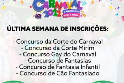 Última semana de inscrições para os concursos de carnaval de Nova Friburgo