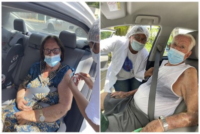 Casal centenário é exemplo para quem insiste em resistir à vacinação contra a Covid-19