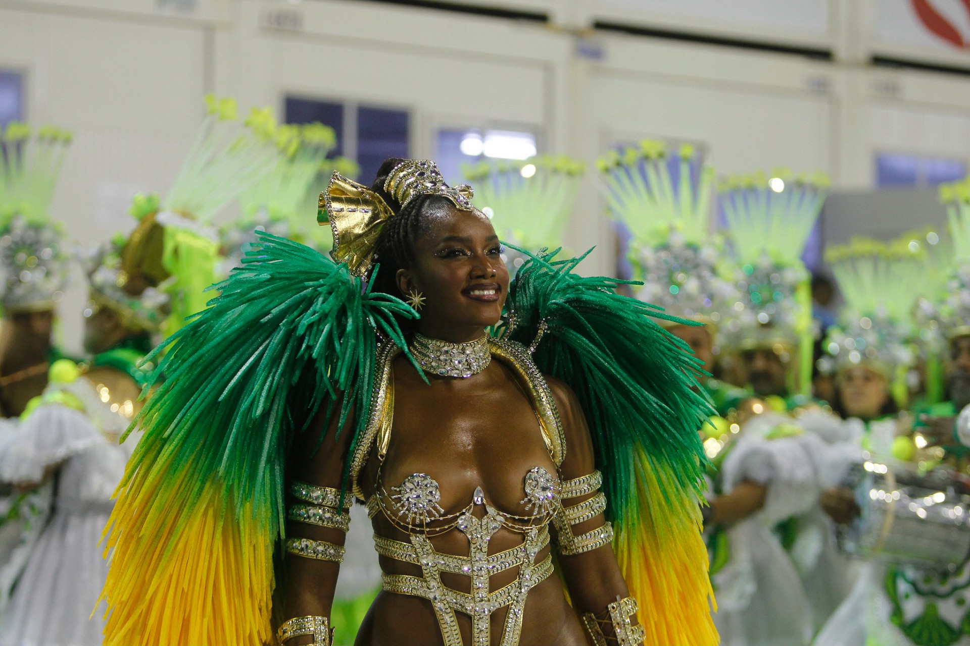 Cantora Iza foi destaque na escola de Ramos - fotos Reginaldo Pimenta
